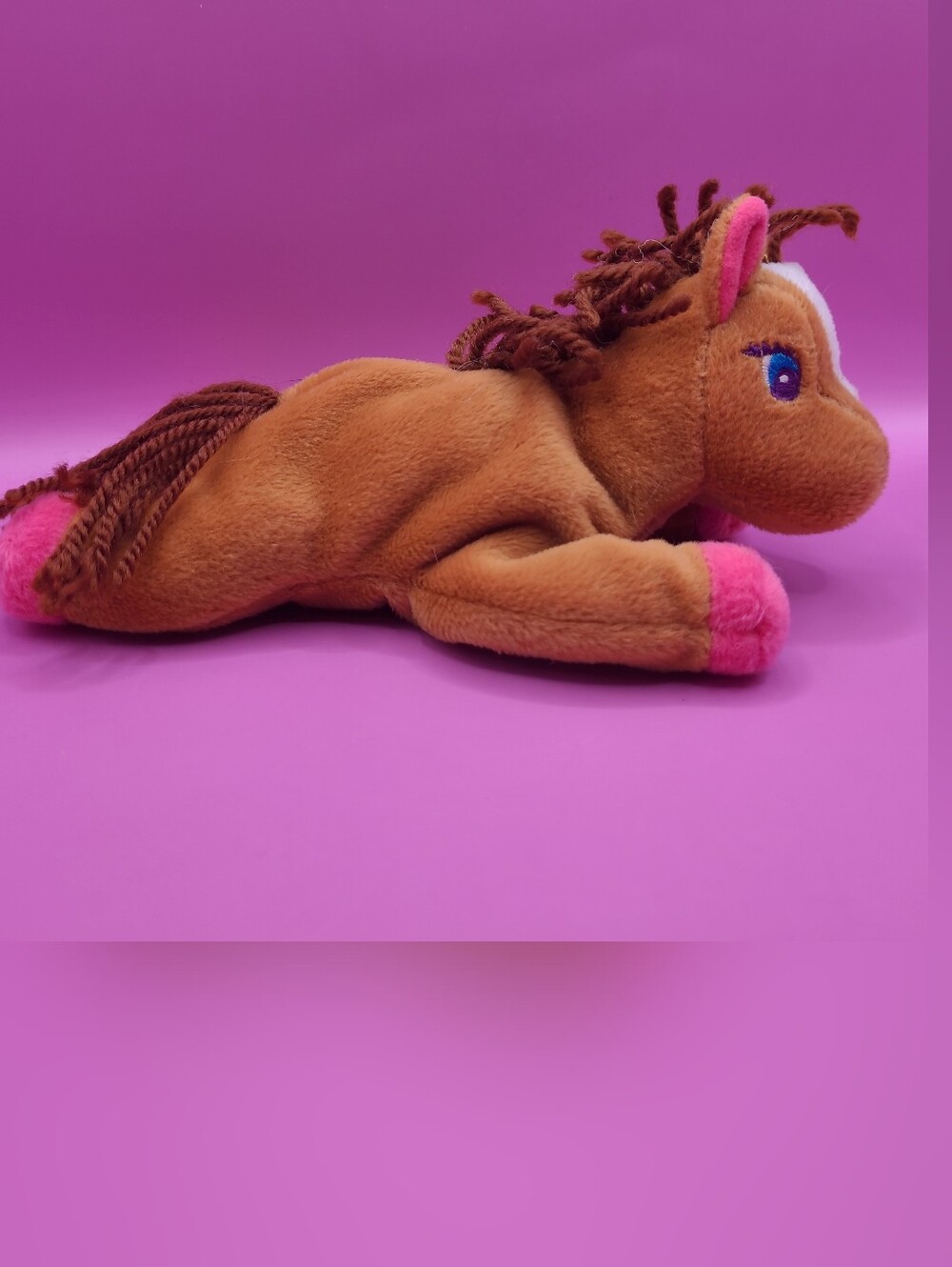 Lisa Frank Large 7" 1998 Plush Rainbow Chaser Brown Pony Horse